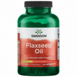 SWANSON Flexseed Oil Cardiovascular Health 1g Linaseemneõli 100 kapsulit