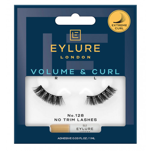 Eylure Volume & Curl False Lashes 3/4 Length Kunstripsmed No. 128