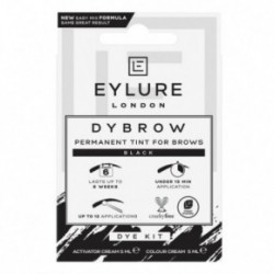 Eylure Dybrow Permanent Tint For Brows Kit Kulmude värvimise komplekt Dark Brown