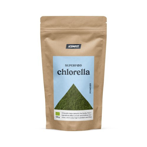 Iconfit Chlorella Powder Natural Klorella pulber 125g