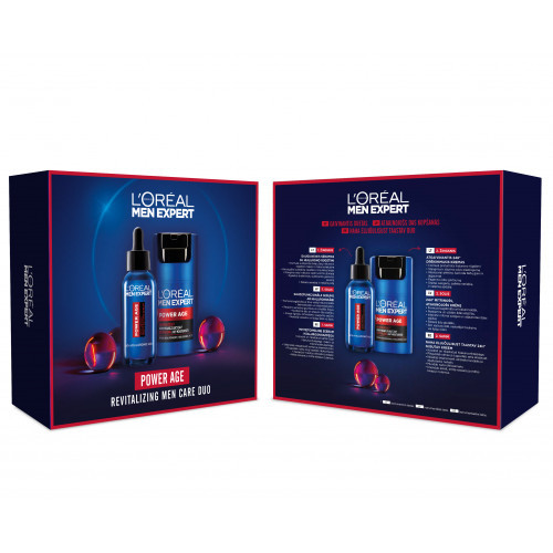 L'Oréal Paris Men Expert Power Age Revitalizing Duo Nahka taaselustav hooldusduo meestele