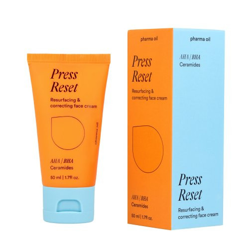 Pharma Oil Press Reset Resurfacing Correcting Face Cream AHA | BHA ja keramiidide näokreem 50ml
