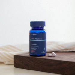 Trace Minerals Zinc + Vitamin C Chewable 40 mg | 250 mg Tsink + C-vitamiin immuunsuse tagamiseks 60 kapslit