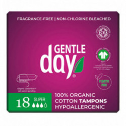 Gentle Day Super Organic Cotton Tampons Tampoonid 18 tk