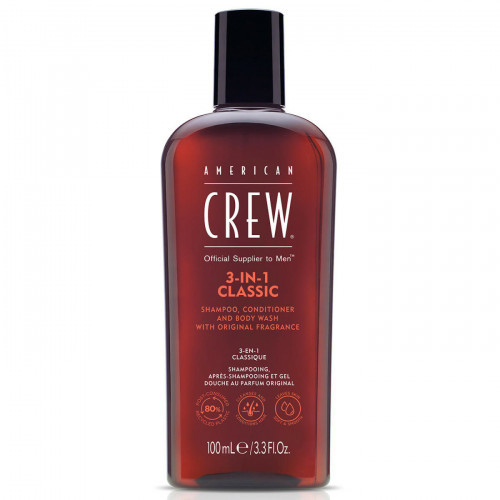 American Crew 3in1 Shampoon, palsam ja dušigeel 250ml