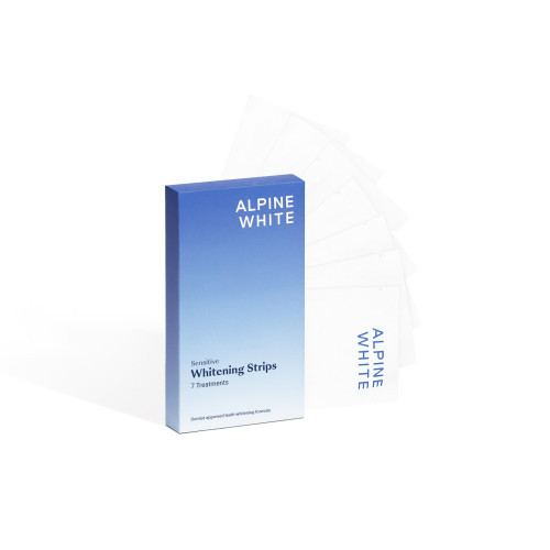 Alpine White Whitening Strips Sensitive Valgendamise ribad tundlike hammaste jaoks 7 tk