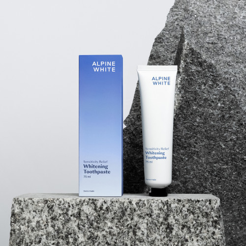 Alpine White Whitening Toothpaste Sensitivity Relief Valgendav pasta tundlikele igemetele 75ml