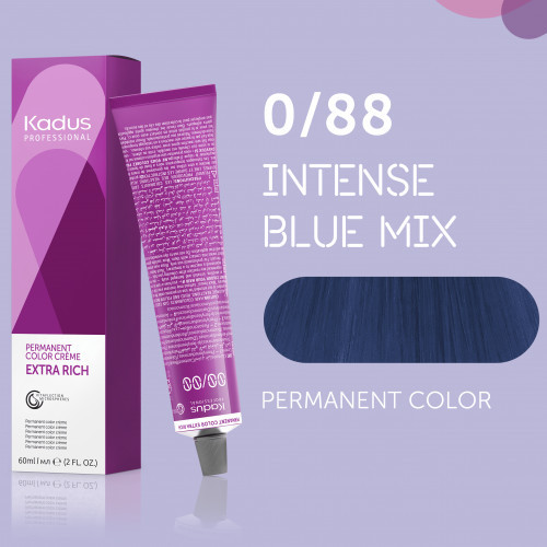 Kadus Professional Extra Rich Creme Permanent Hair Color Juuksevärvid ammoniaagiga 60ml