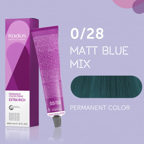 Kadus Professional Extra Rich Creme Permanent Hair Color Juuksevärvid ammoniaagiga 60ml