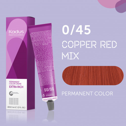 Kadus Professional Extra Rich Creme Permanent Hair Color Juuksevärvid ammoniaagiga 60ml