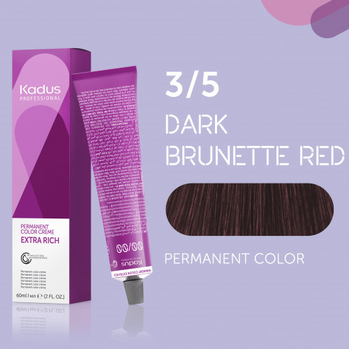Kadus Professional Extra Rich Creme Permanent Hair Color Juuksevärvid ammoniaagiga 60ml