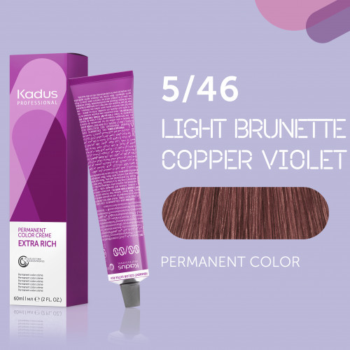 Kadus Professional Extra Rich Creme Permanent Hair Color Juuksevärvid ammoniaagiga 60ml
