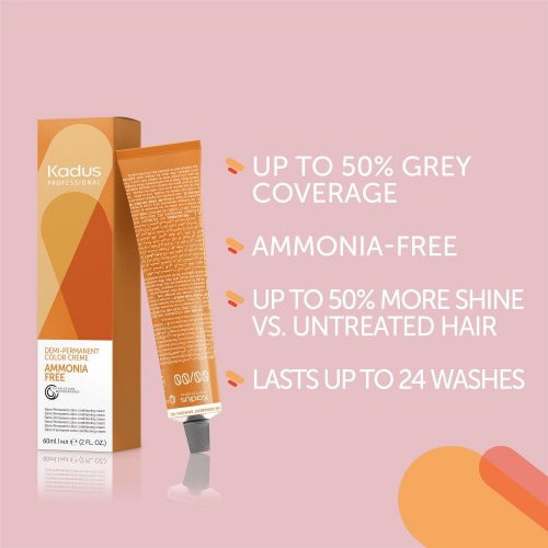 Kadus Professional Demi Permanent Ammonia Free Color Ammoniaagivaba juuksevärv 60ml
