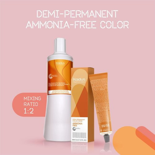 Kadus Professional Demi Permanent Ammonia Free Color Ammoniaagivaba juuksevärv 60ml