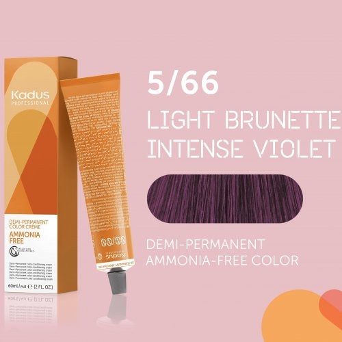 Kadus Professional Demi Permanent Ammonia Free Color Ammoniaagivaba juuksevärv 60ml