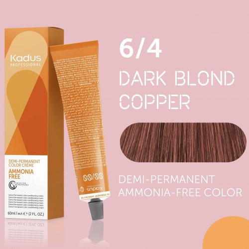 Kadus Professional Demi Permanent Ammonia Free Color Ammoniaagivaba juuksevärv 60ml