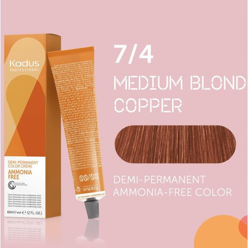 Kadus Professional Demi Permanent Ammonia Free Color Ammoniaagivaba juuksevärv 60ml
