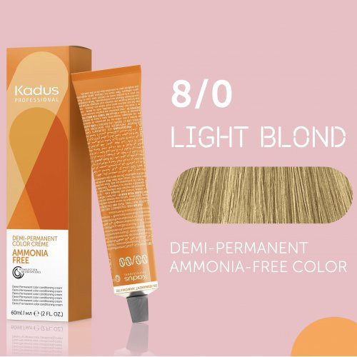 Kadus Professional Demi Permanent Ammonia Free Color Ammoniaagivaba juuksevärv 60ml