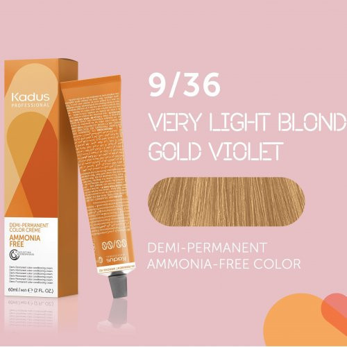 Kadus Professional Demi Permanent Ammonia Free Color Ammoniaagivaba juuksevärv 60ml