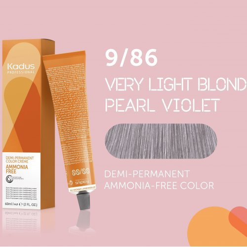 Kadus Professional Demi Permanent Ammonia Free Color Ammoniaagivaba juuksevärv 60ml