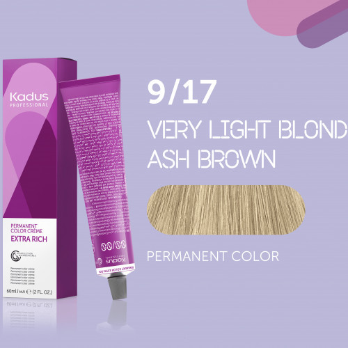 Kadus Professional Extra Rich Creme Permanent Hair Color Juuksevärvid ammoniaagiga 60ml