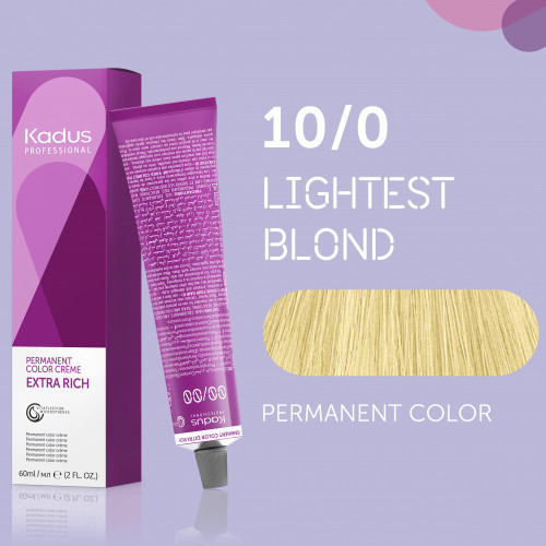 Kadus Professional Extra Rich Creme Permanent Hair Color Juuksevärvid ammoniaagiga 60ml