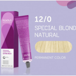 Kadus Professional Extra Rich Creme Permanent Hair Color Juuksevärvid ammoniaagiga 60ml