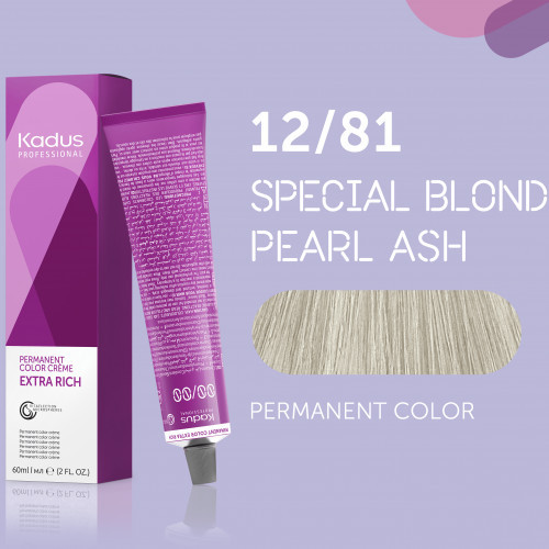 Kadus Professional Extra Rich Creme Permanent Hair Color Juuksevärvid ammoniaagiga 60ml