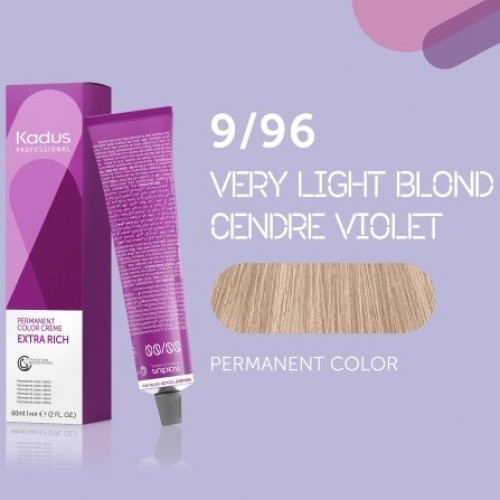 Kadus Professional Extra Rich Creme Permanent Hair Color Juuksevärvid ammoniaagiga 60ml