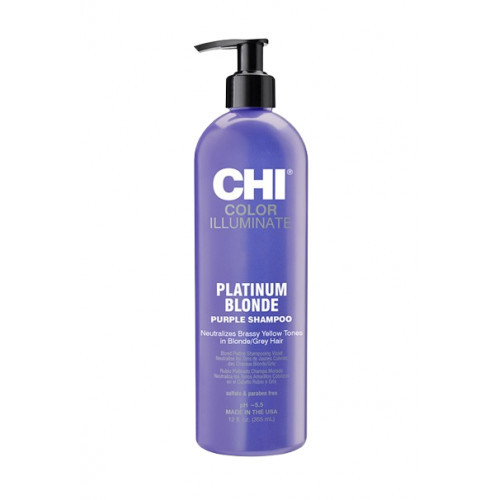 CHI Ionic Color Illuminate Platinum Blonde Shampoo Platinablond šampoon 355ml