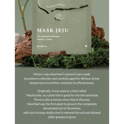 Mizon Joyful Time Mask Jeju Heartleaf Leht näomask 1 tk