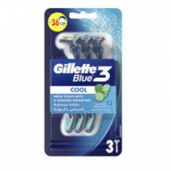 Gillette Gillette Blue 3 Cool Razors Ühekordsed raseerijad 3 tk.