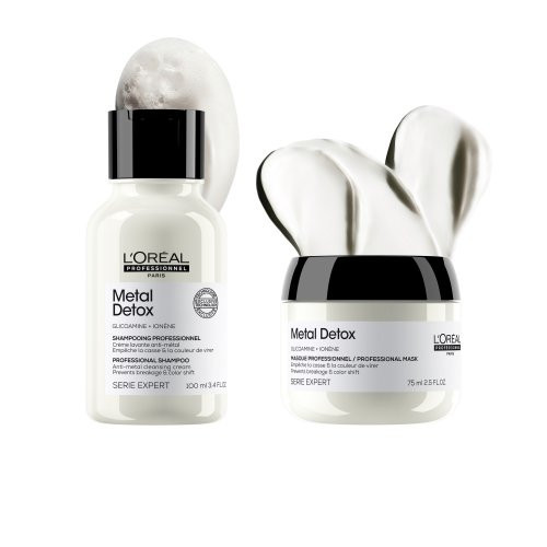 L'Oréal Professionnel Metal Detox Mini Duo Komplekt kõikidele juuksetüüpidele Seatud