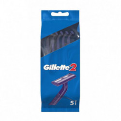 Gillette 2 Disposable Razors Ühekordsed raseerijad 5 tk