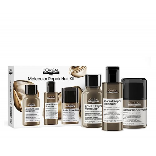 L'Oréal Professionnel Absolut Repair Molecular Hair Mini Trio Kit Juuste struktuuri taastamise komplekt Seatud