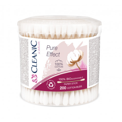 Cleanic Pure Effect Cotton Buds Kosmeetilised vatitikud 100vnt