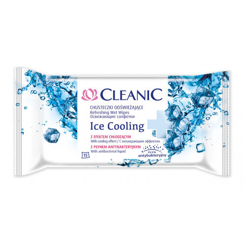 Cleanic Ice Cooling Wet Wipes Niisked salvrätikud 15 tk