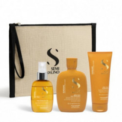 AlfaParf Milano Semi Di Lino Sunshine Gift Set Päikesekaitse juuste komplekt + kosmeetikakott kingitus