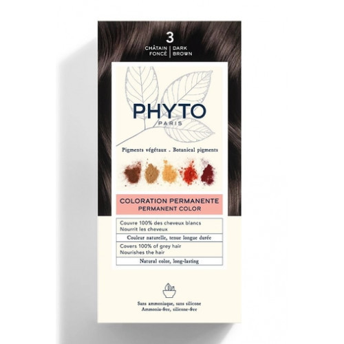 Phyto Permanent Hair Color Püsiv juuksevärv 1 Black