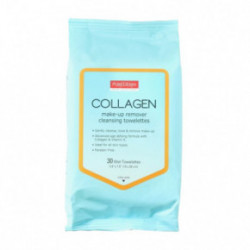 Purederm Collagen Make-Up Remover Cleansing Towelettes Niisked salvrätikud meigi puhastamiseks 30 tk