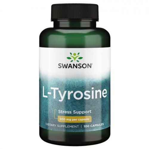 SWANSON L-Tyrosine 500mg Stress Support Toidulisand L-Türosiin 100 kapsulit