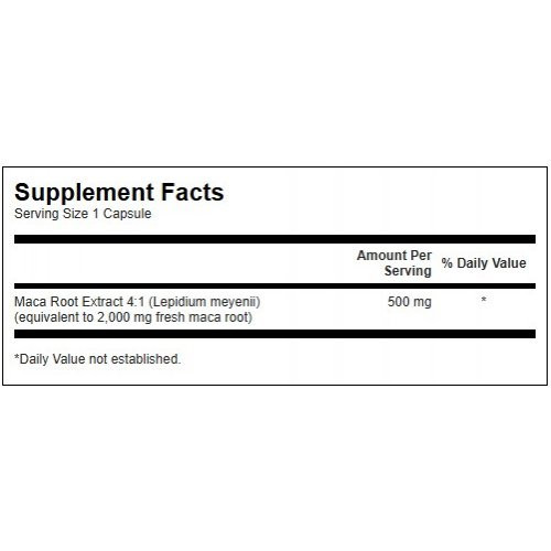 SWANSON Maca 500mg Sexual Health Toidulisand 60 kapslit