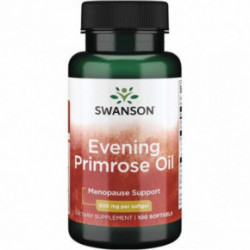 SWANSON Evening Primrose Oil 500mg Menopause Support Kuningakepi õli 100 kapsulit