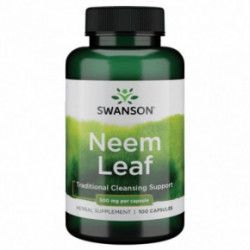 SWANSON Neem Leaf 500mg Traditional Cleansing Support India ninbambuse lehtede toidulisand 100 kapsulit