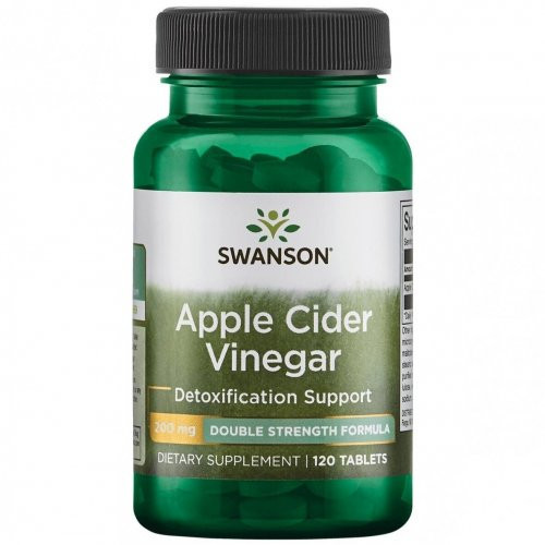 SWANSON Apple Cider Vinegar 200mg Detoxification Support Õunasiidri äädika toidulisand 120 kapsulit
