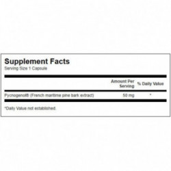 SWANSON Pycnogenol 50mg Antioxidant Support Männikoore ekstrakt 50 capsules