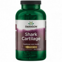 SWANSON Shark Cartilage 750mg Traditional Joint Health Hai kõhre toidulisand 250 kapslit