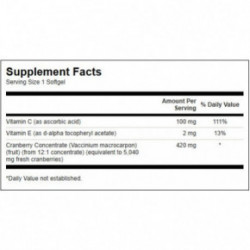 SWANSON Super Strength Cranberry Urinary Tract Health Jõhvikakontsentraat 60 kapslit