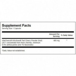 SWANSON HiActives Tart Cherry 465mg Joint Health and Mobility Kirsikakontsentraat 60 kapslit
