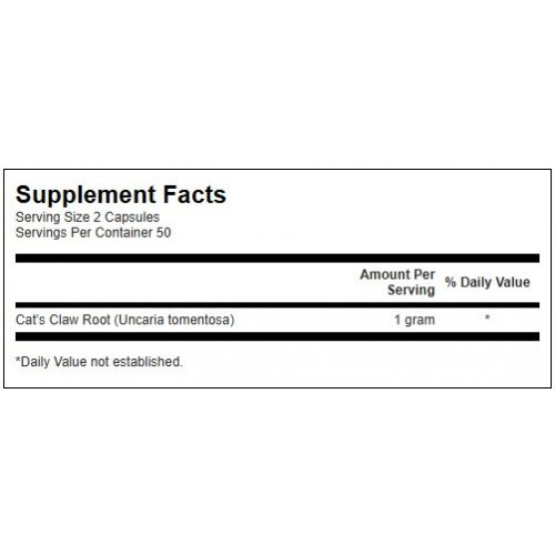 SWANSON Full Spectrum Cats Claw 500mg Traditional Immune Health Toidulisand Una De Gato 100 kapsulit